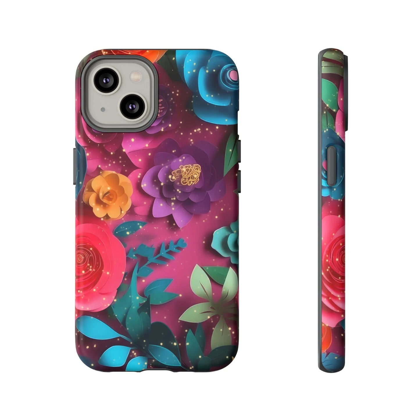 Bloom Layer Phone Case – 3D Quilled Floral Tough Case - Dulce Design Studio