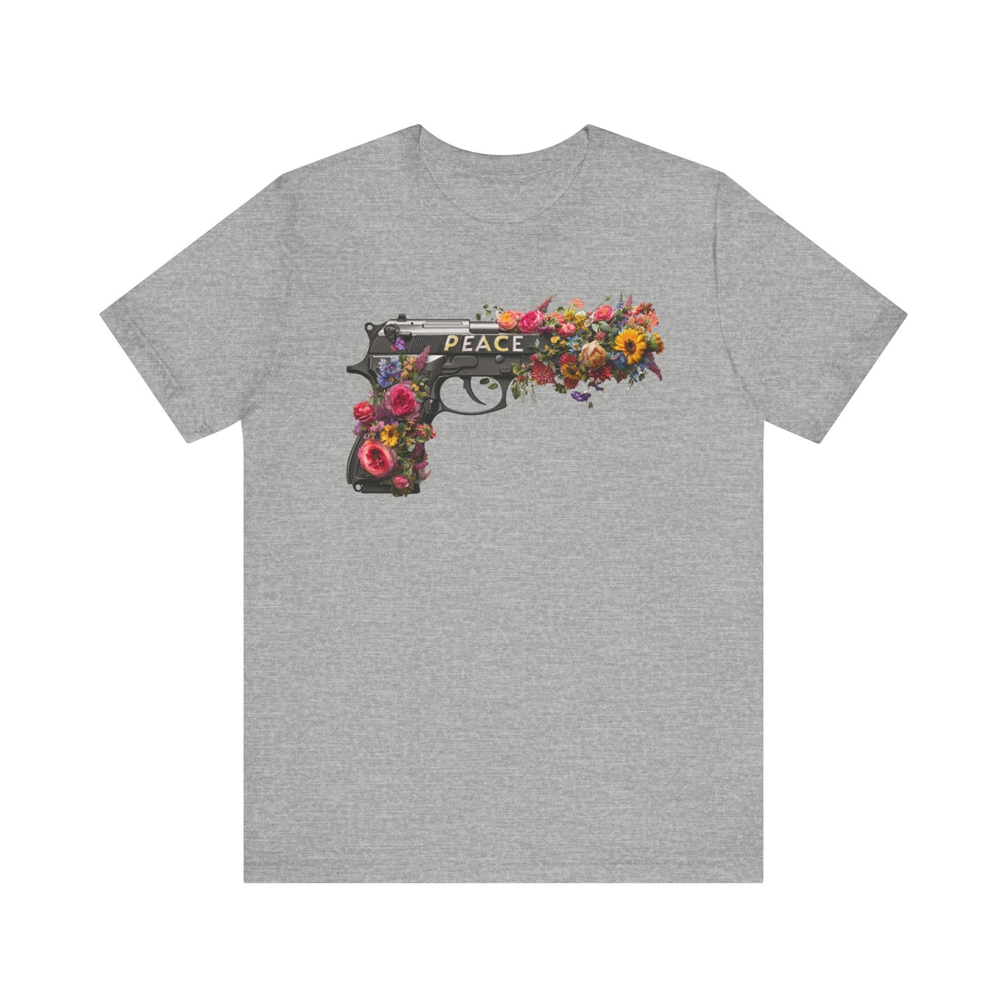 Peace In Bloom Shirt – Floral Weapon Graphic Tee