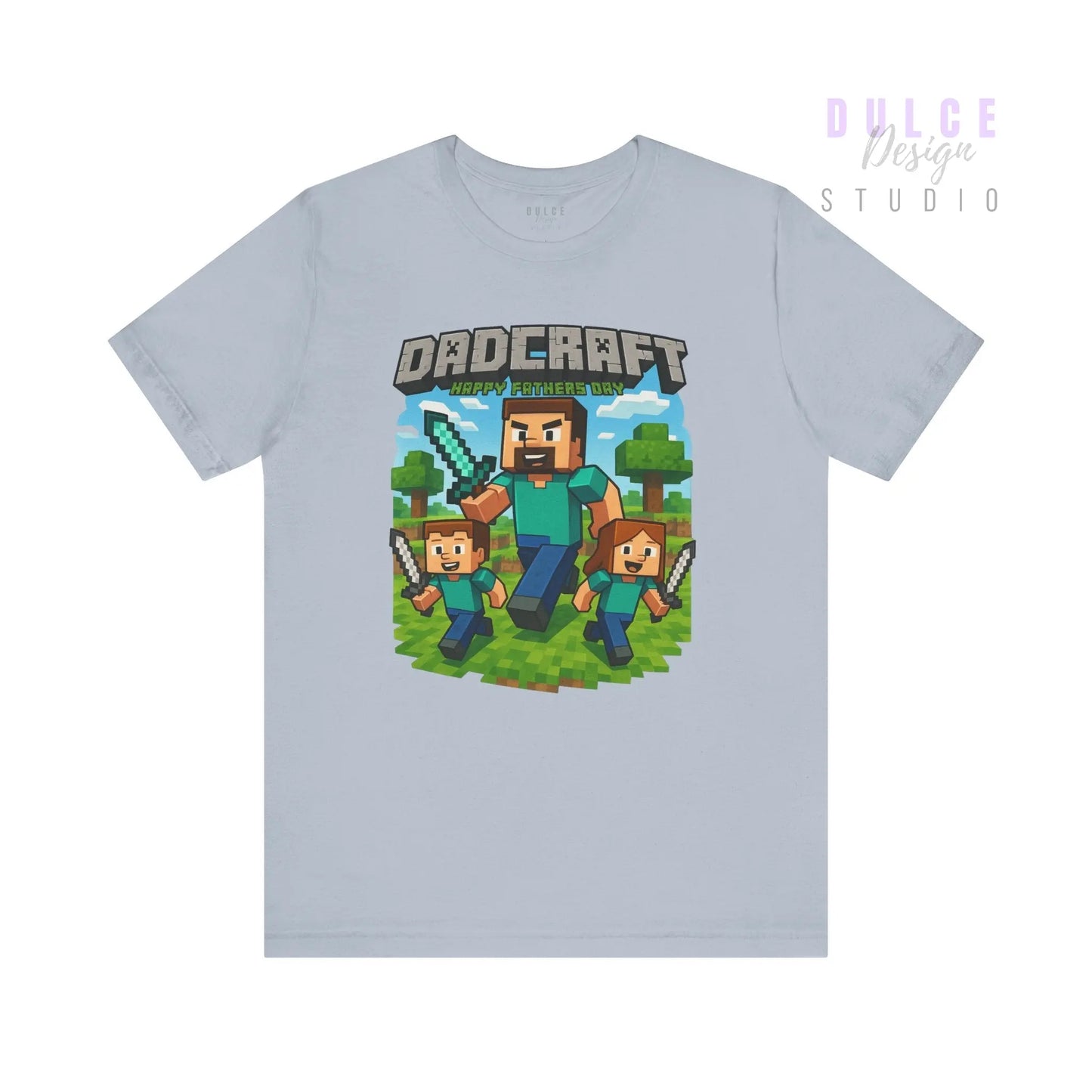 DadCraft Gamer Tee – White Gamer Dad Version - Dulce Design Studio