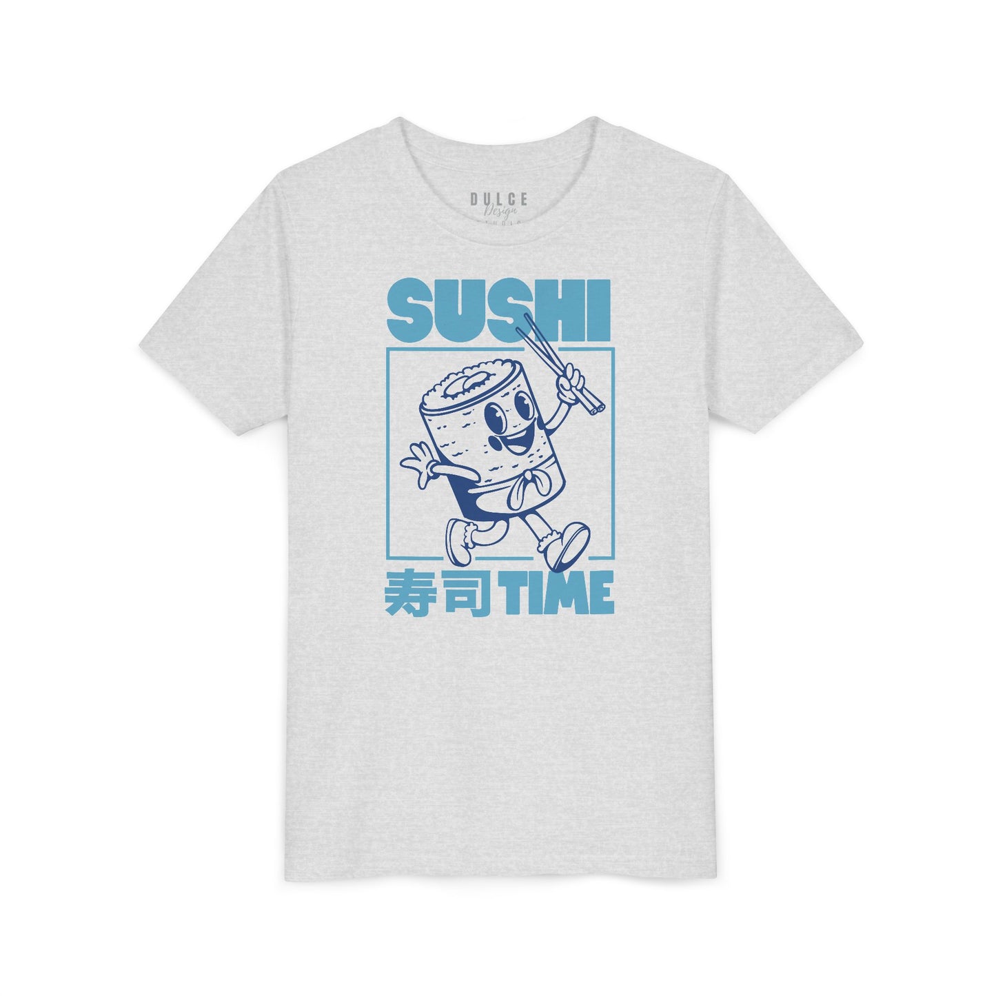 Sushi Time – Retro Blue Kids Tee