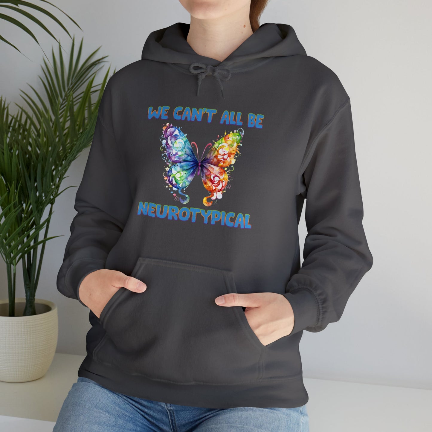 Color Outside the Lines – Neurodiversity Hoodie- Charcoal / 3XL- Dulce Design Studio