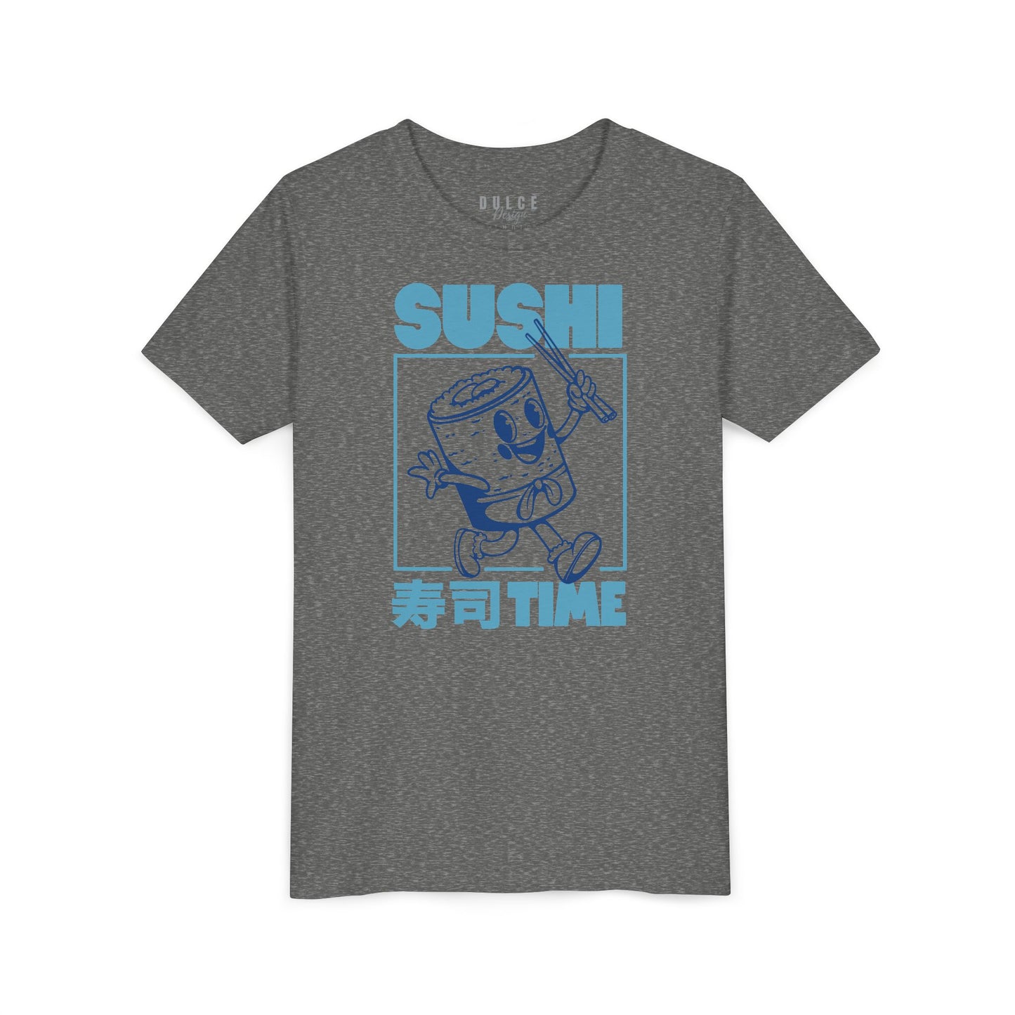 Sushi Time – Retro Blue Kids Tee