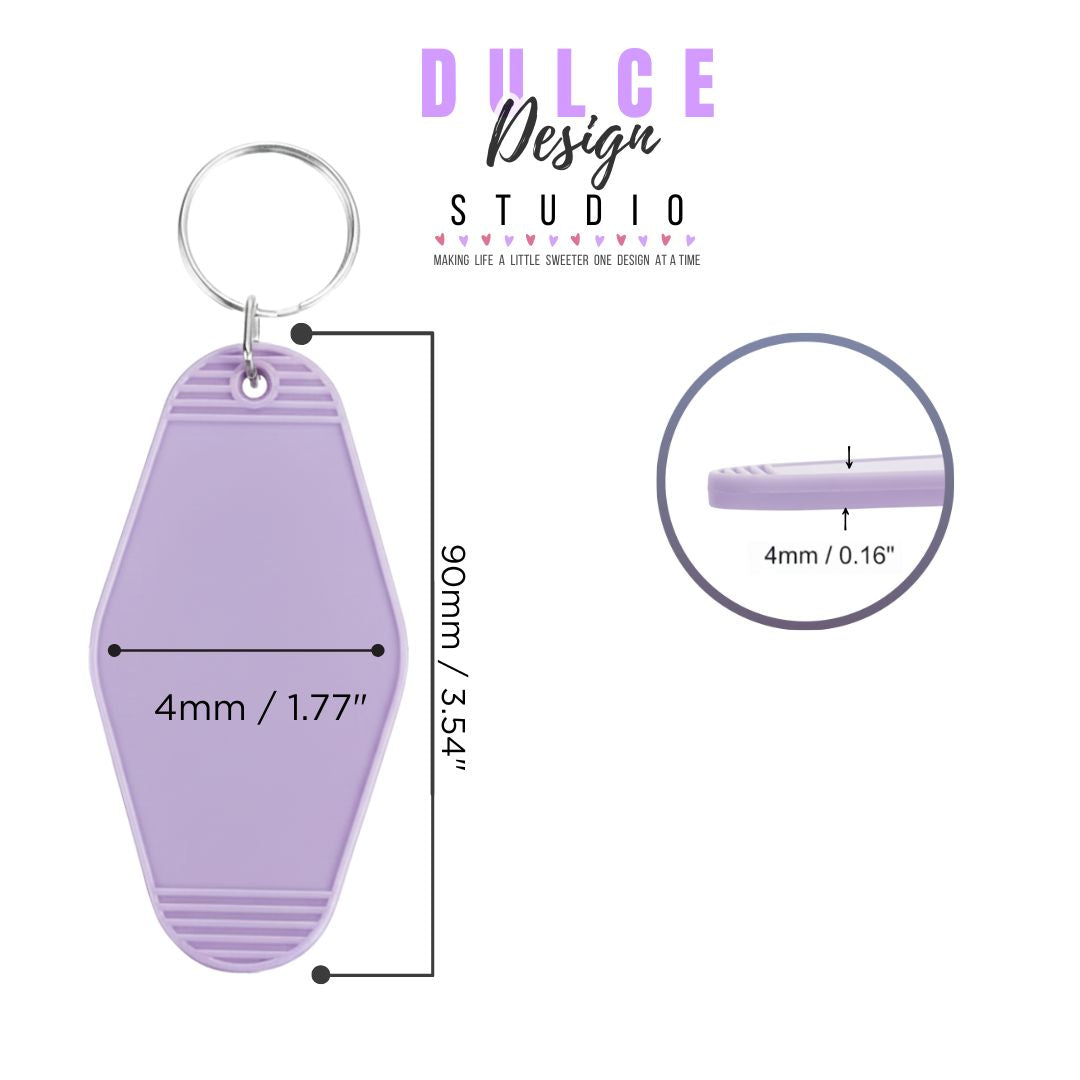 Hot Girls Can’t Park Motel Keychain – Retro Hotel Key Tag - Dulce Design Studio