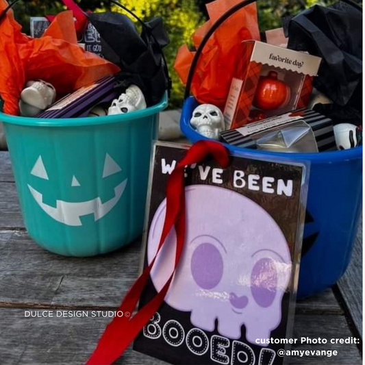 YOU'VE BEEN BOOED! DIGITAL PRINTABLE - SKULL-  - Dulce Design Studio