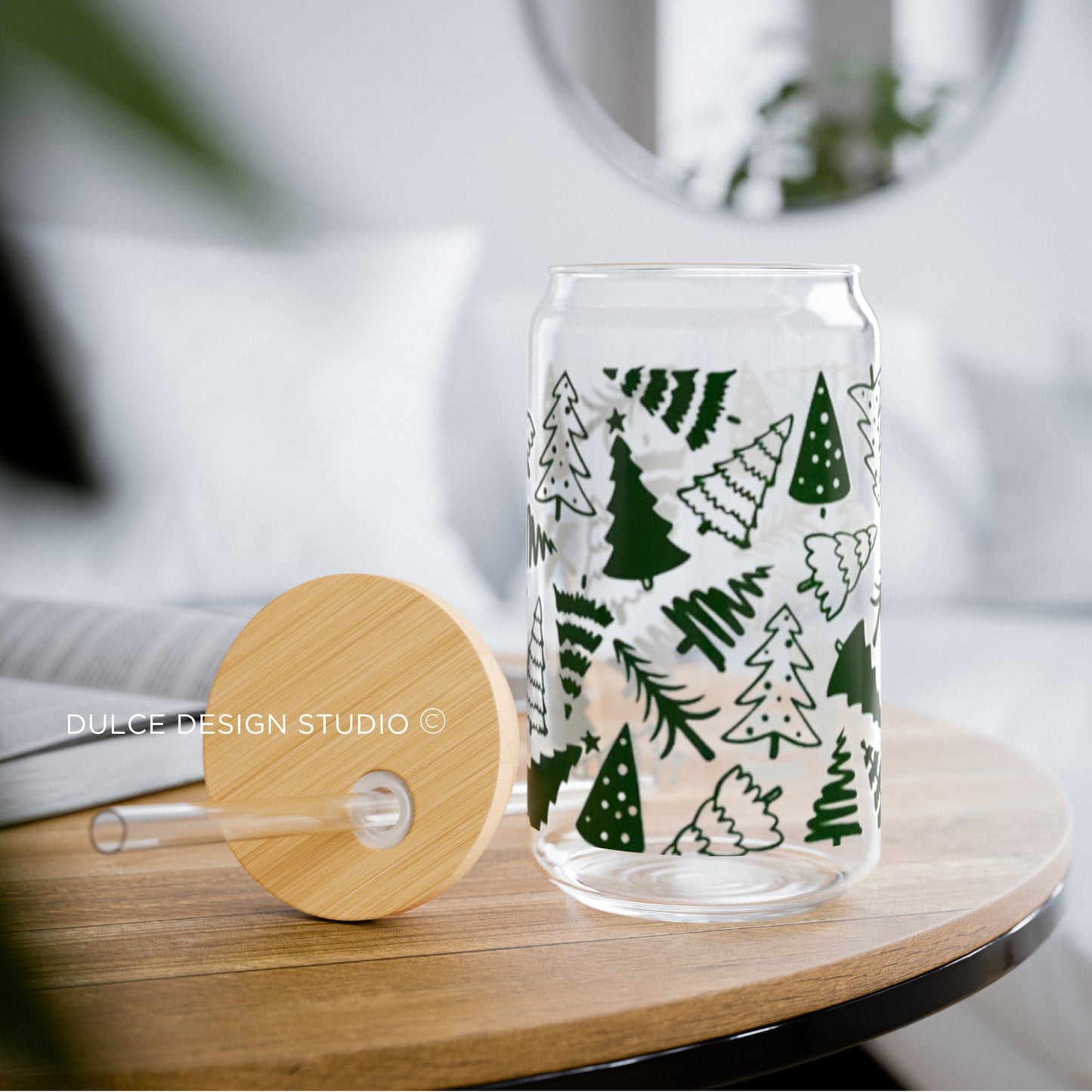 CHRISTMAS TREE PALOOZA - LIBBY GLASS 16oz- - Dulce Design Studio