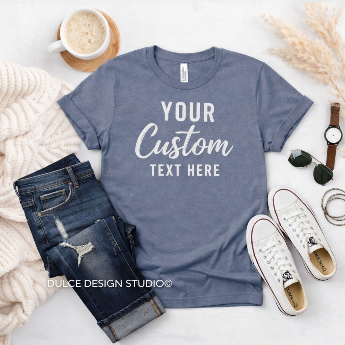 Custom Adult T-Shirt — Add Your Text - Dulce Design Studio