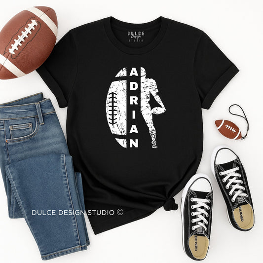 Personalized Football Shirt – Custom Name Game Day Tee-  - Dulce Design Studio