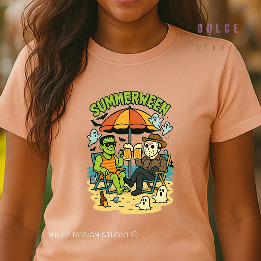 Summerween Parody Shirt – Spooky Beach Bros Tee for Horror Fans -   Dulce Design Studio