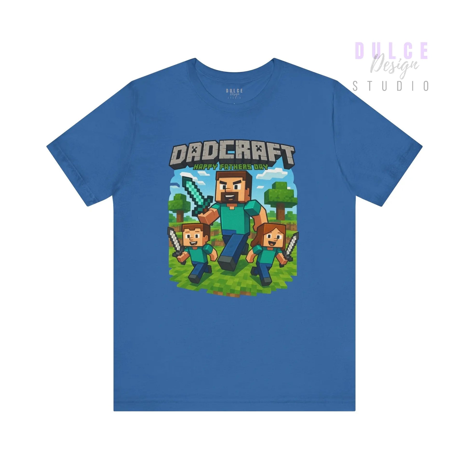 DadCraft Gamer Tee – White Gamer Dad Version - Dulce Design Studio