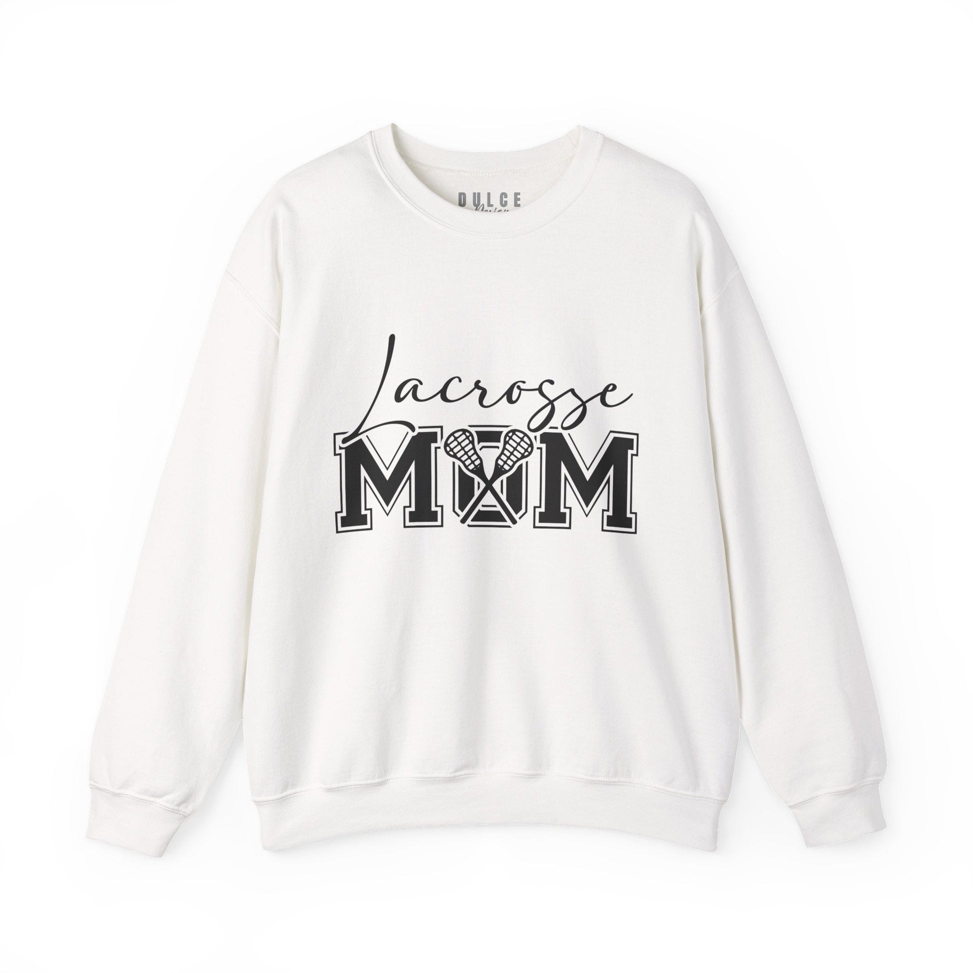 Lacrosse Mom Sweatshirt – Bold Lacrosse Mom Sweatshirt with Front and Back Print-  - Dulce Design Studio