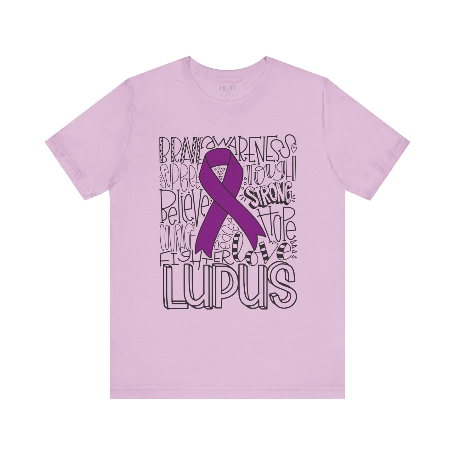 Lupus Warrior Word Collage Tee – Support, Strength & Awareness