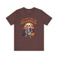 Halloween T-Shirt – Just Waiting for Halloween Skeleton Tee-  Heather Maroon / 3XL- Dulce Design Studio