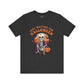 Halloween T-Shirt – Just Waiting for Halloween Skeleton Tee-  Dark Grey Heather / 3XL- Dulce Design Studio