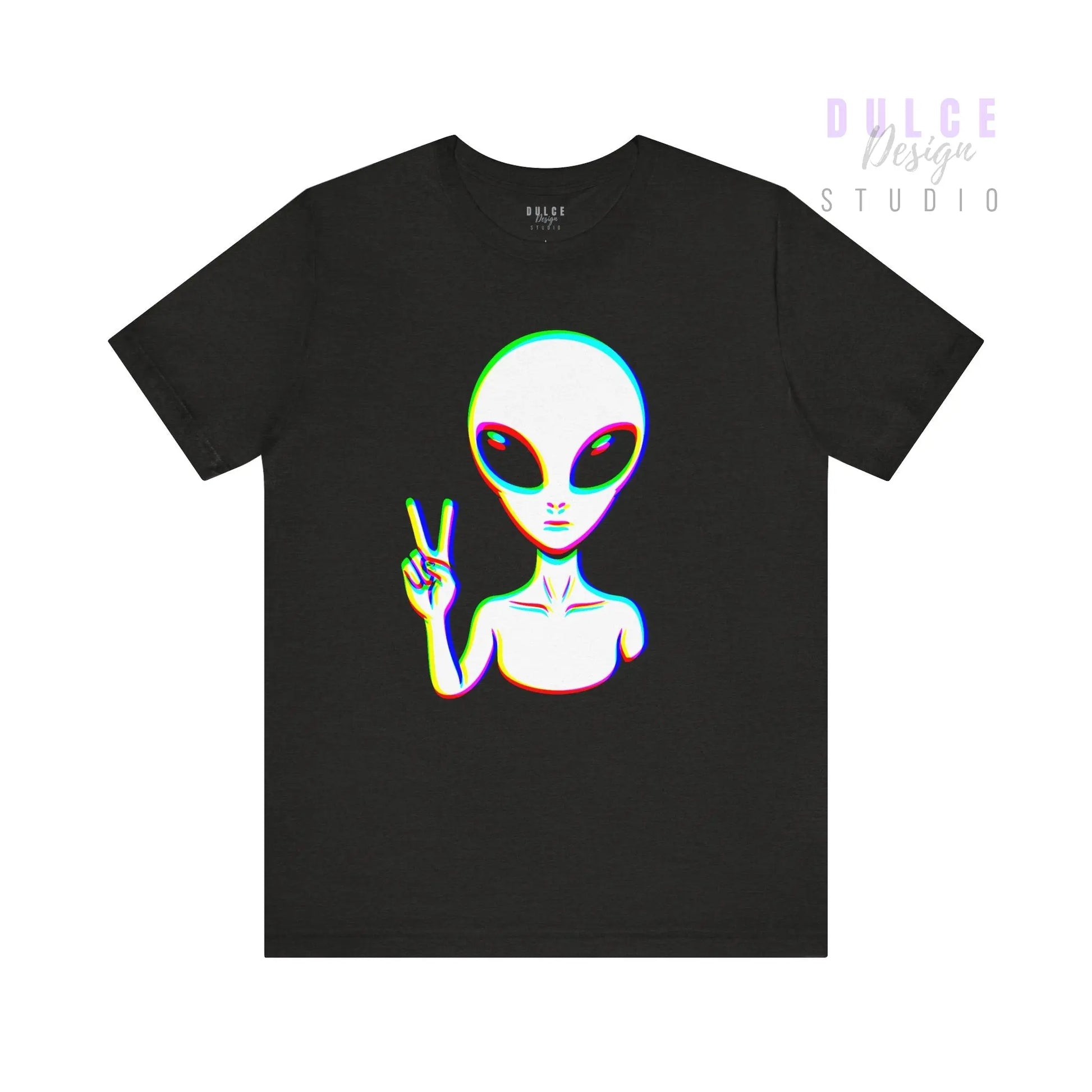 Glitch Alien T-Shirt — EDM Festival Rave Vibes - Dulce Design Studio