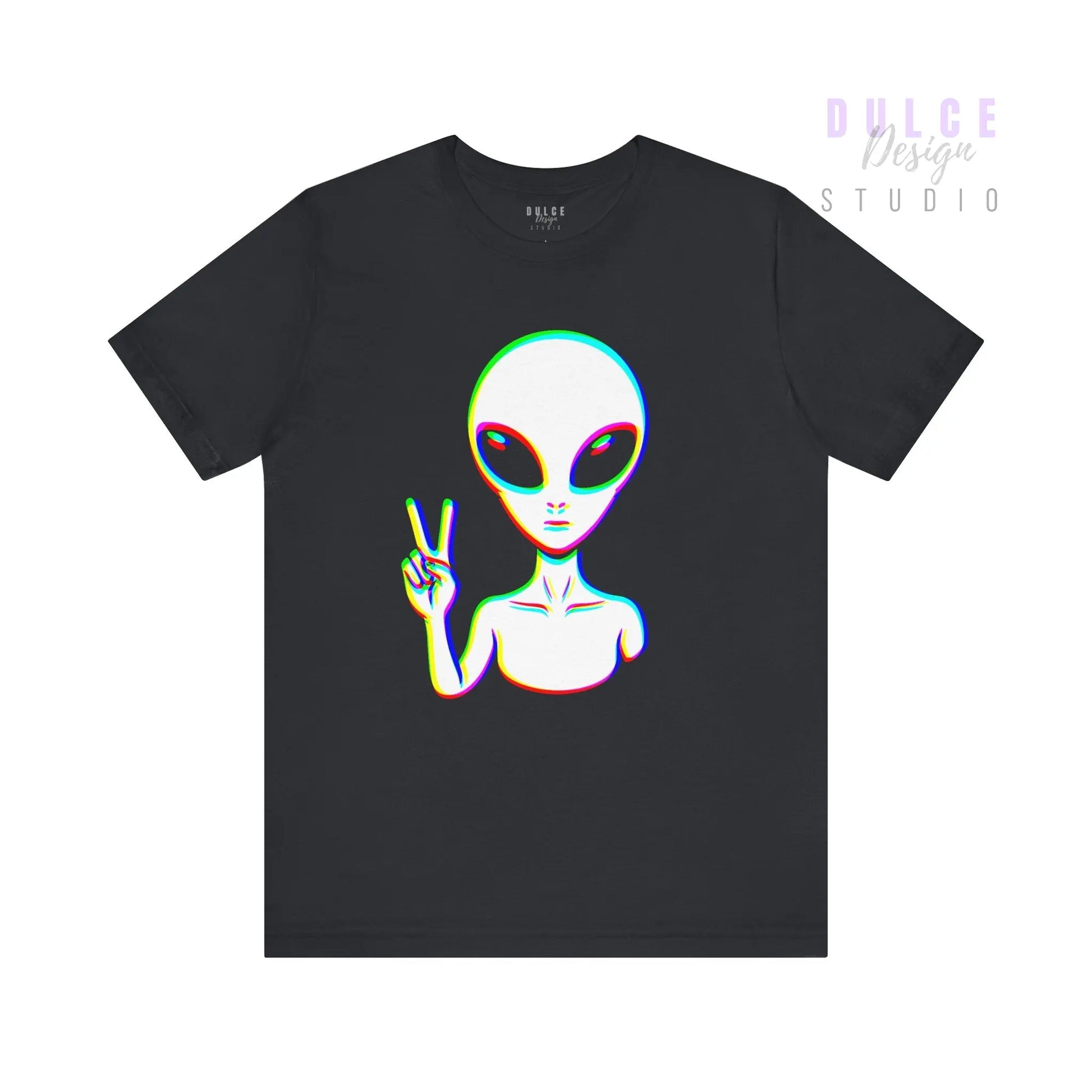 Glitch Alien T-Shirt — EDM Festival Rave Vibes - Dulce Design Studio