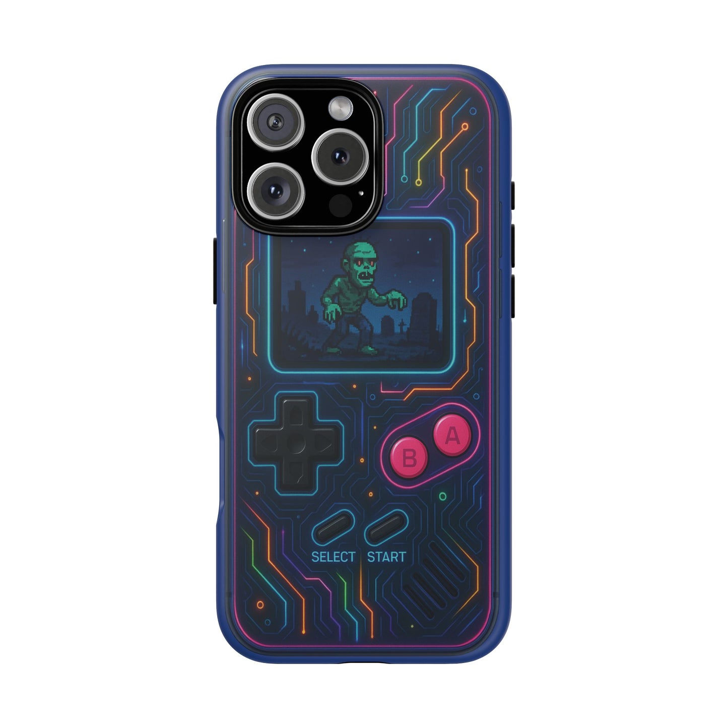 Zombie Pixel Panic – Retro Gamer Phone Case (Tough Phone Case)