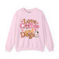Love Coffee and Dogs Sweatshirt – Cozy Dog Mom Pullover-  - Dulce Design Studio