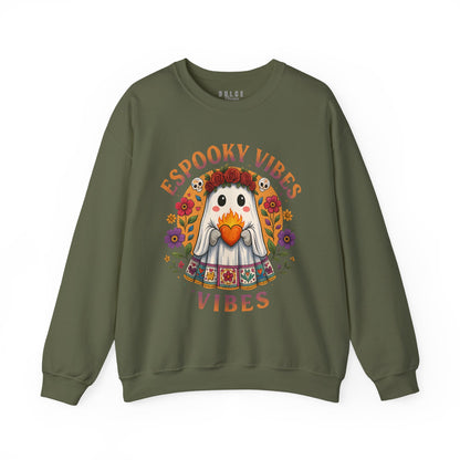 Espooky Vibes Sweatshirt – Cute Ghost Halloween Sweatshirt