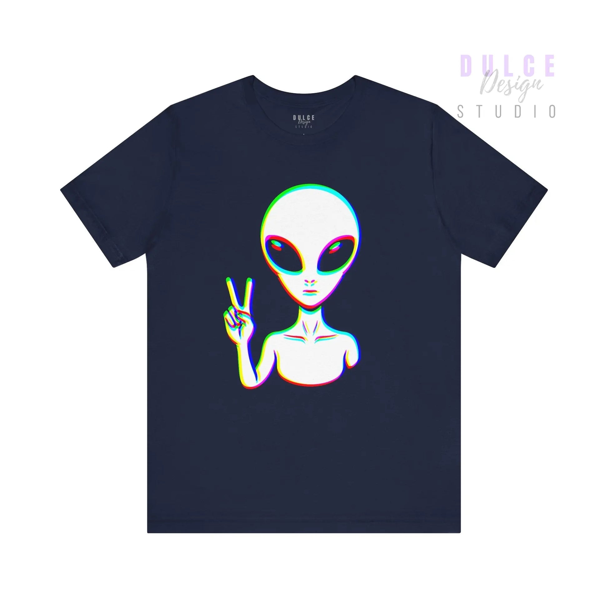 Glitch Alien T-Shirt — EDM Festival Rave Vibes - Dulce Design Studio