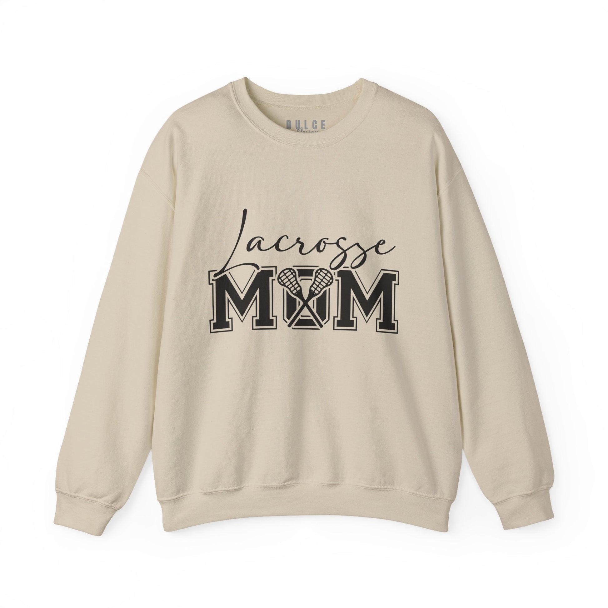 Lacrosse Mom Sweatshirt – Bold Lacrosse Mom Sweatshirt with Front and Back Print-  - Dulce Design Studio