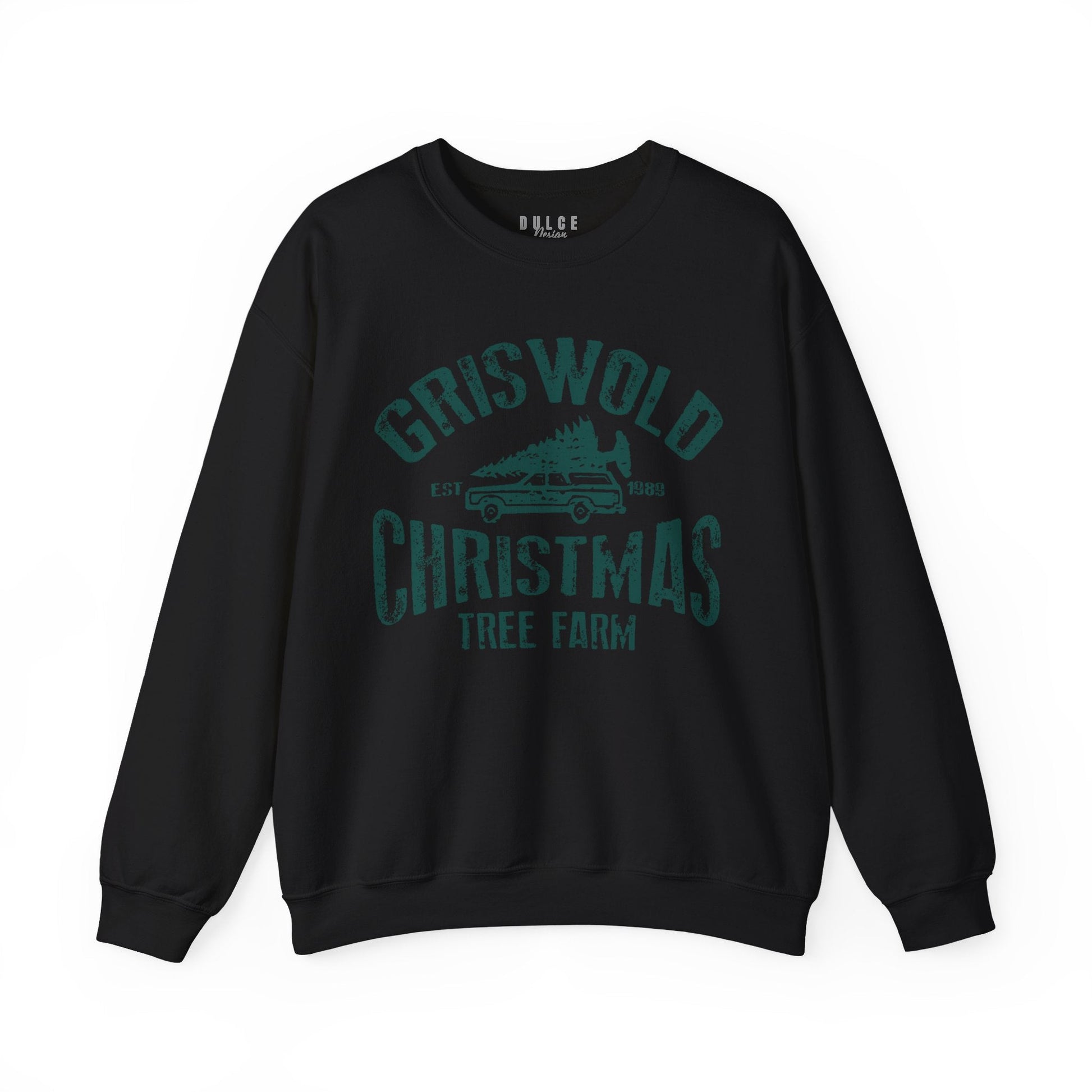 Griswold Christmas Tree Farm – Vintage Holiday Sweatshirt-  3XL / Black- Dulce Design Studio