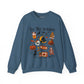 Halloween Doodles Sweatshirt – Cute & Cozy Fall Vibes
