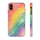 Rainbow Drift Phone Case – Pastel Wave Tough Case