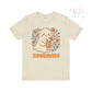 Summerween Ghost T-Shirt – Vintage Style Floral Halloween Tee -  Heather Prism Natural / 3XL Dulce Design Studio