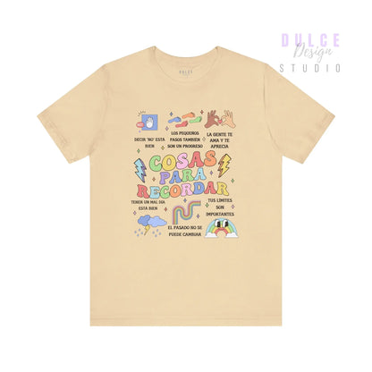 Cosas Para Recordar T-Shirt (Things to Remember) - Dulce Design Studio