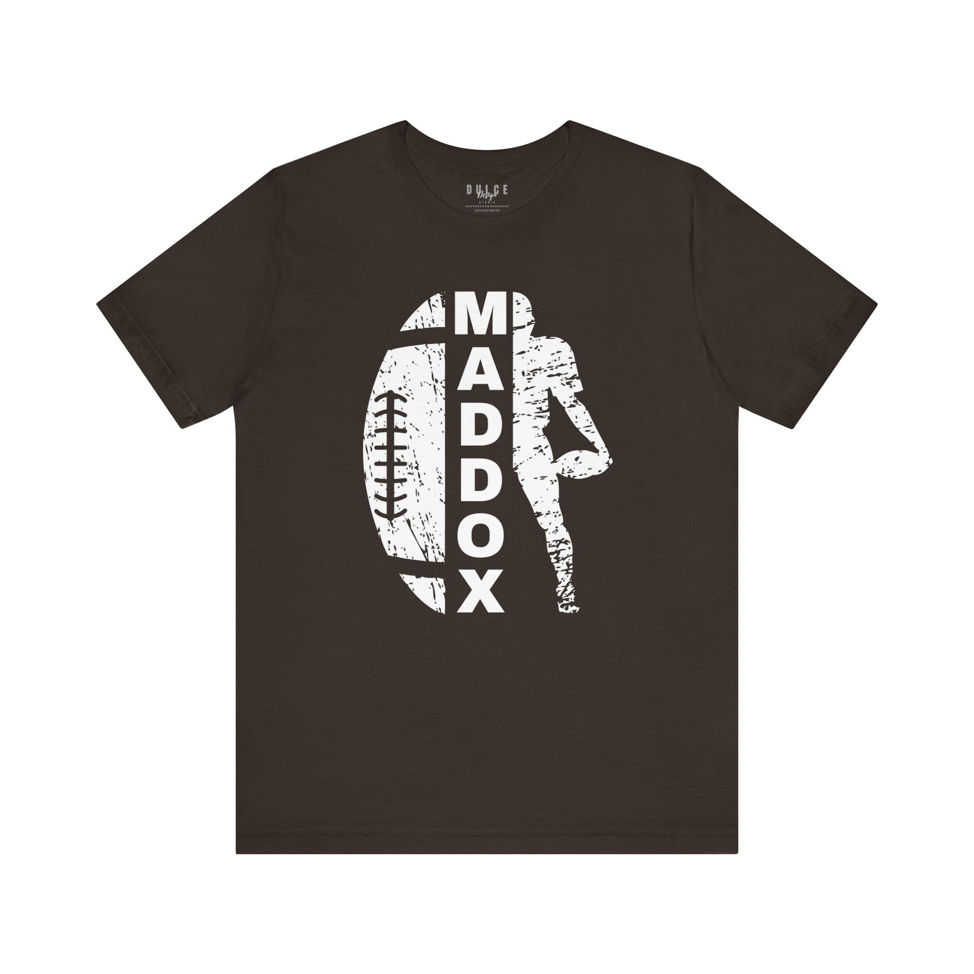 Personalized Football Name Tee – Game Day Sports Shirt-  Brown / 3XL- Dulce Design Studio