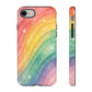 Rainbow Drift Phone Case – Pastel Wave Tough Case