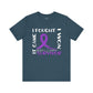 Hodgkins Lymphoma Cancer Survivor Shirt – Purple Awareness Ribbon Tee-  - Dulce Design Studio