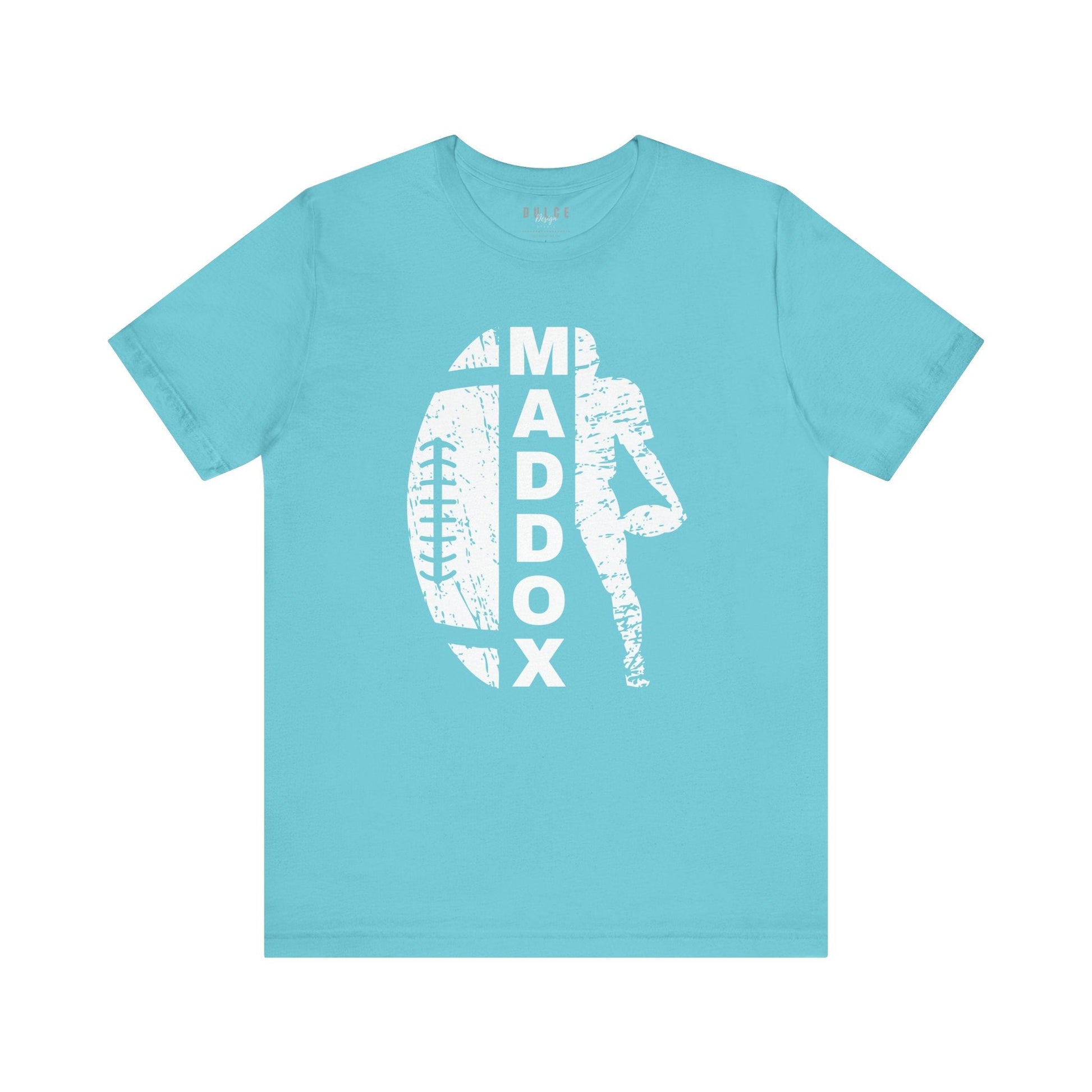Personalized Football Name Tee – Game Day Sports Shirt-  Turquoise / 3XL- Dulce Design Studio