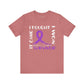 Hodgkins Lymphoma Cancer Survivor Shirt – Purple Awareness Ribbon Tee-  - Dulce Design Studio