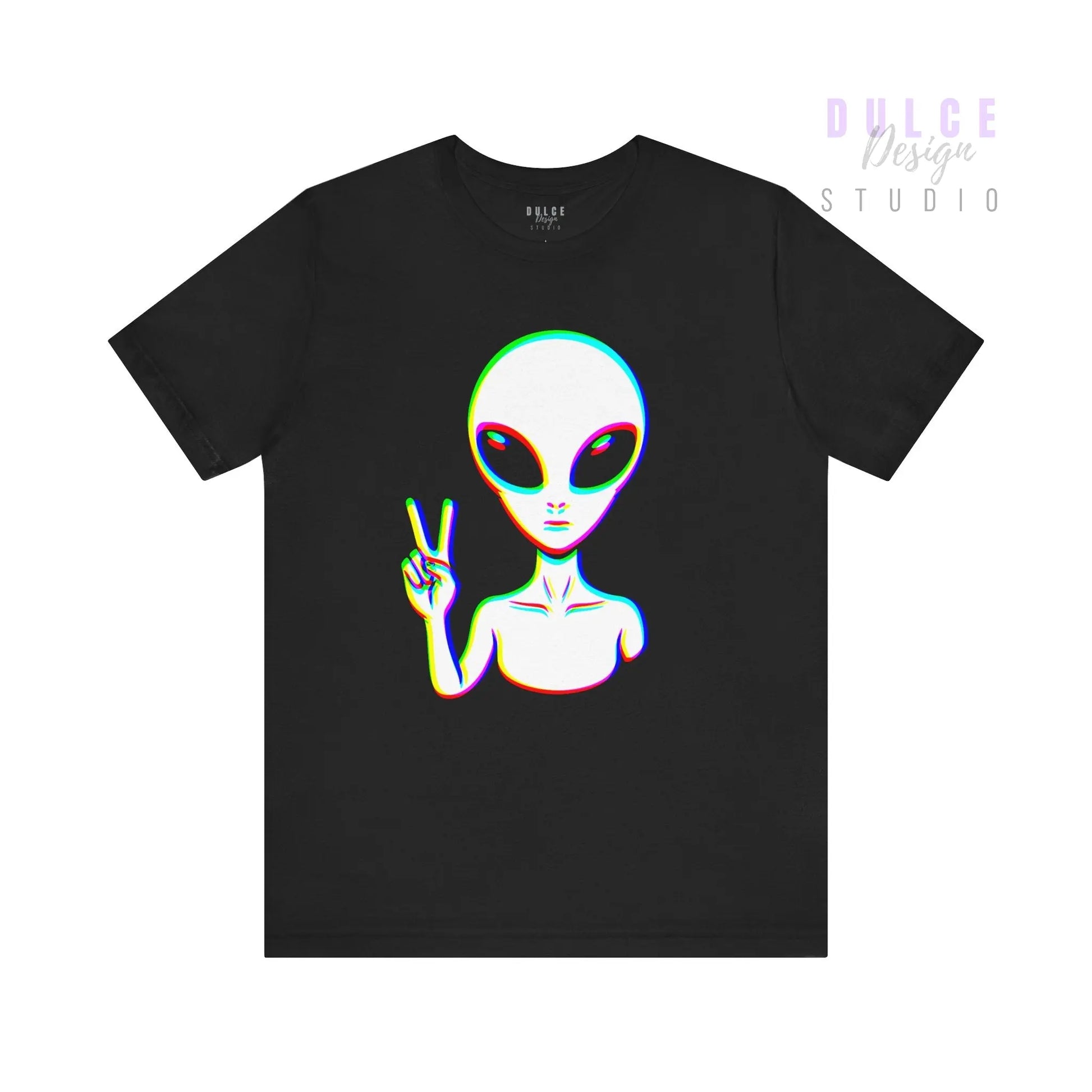 Glitch Alien T-Shirt — EDM Festival Rave Vibes - Dulce Design Studio