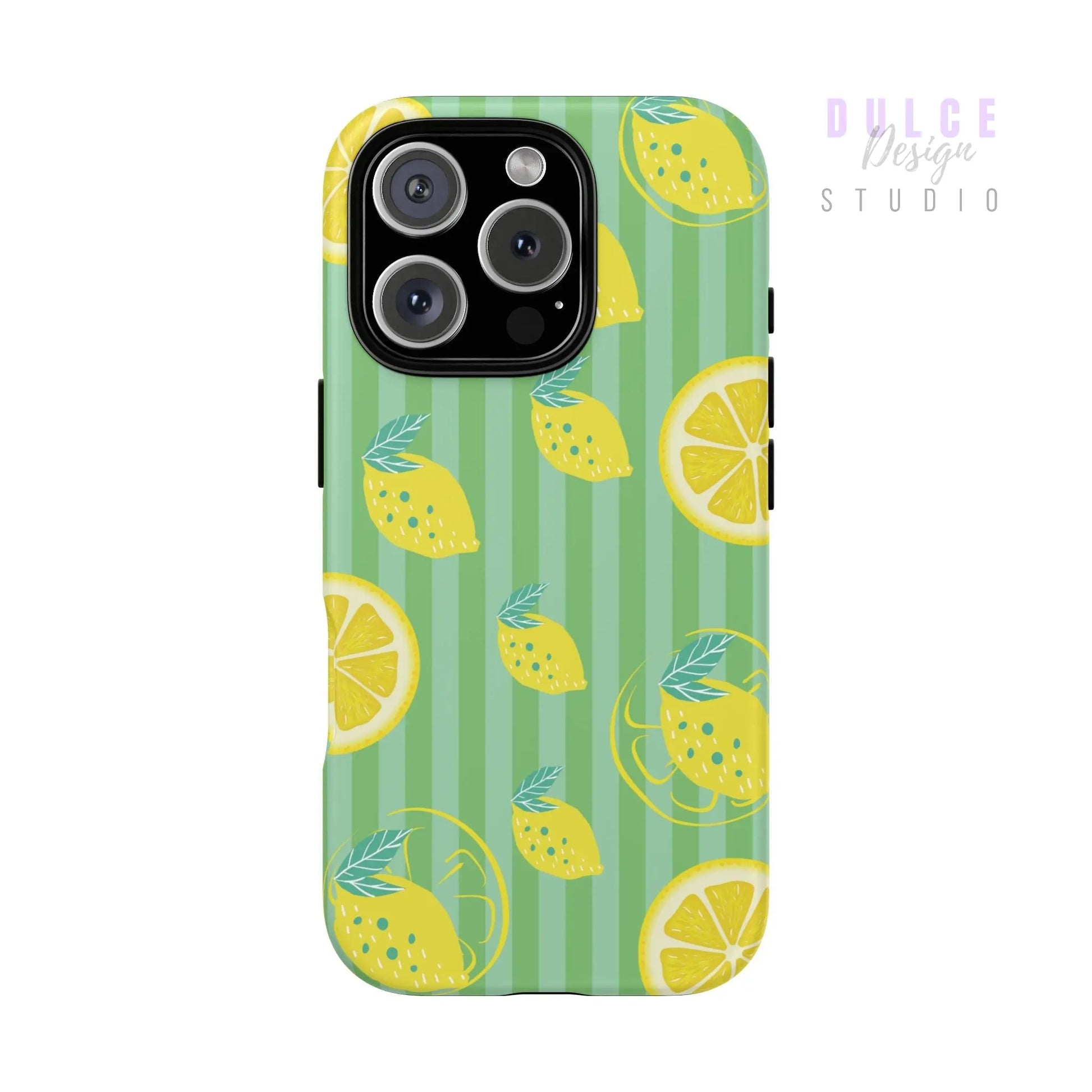 Lemon Zest Phone Case – Green Stripe Tough Shell Lemon Zest Phone Case – Green Stripe Tough Shell