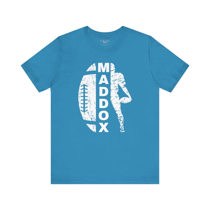 Personalized Football Name Tee – Game Day Sports Shirt-  Aqua / 3XL- Dulce Design Studio