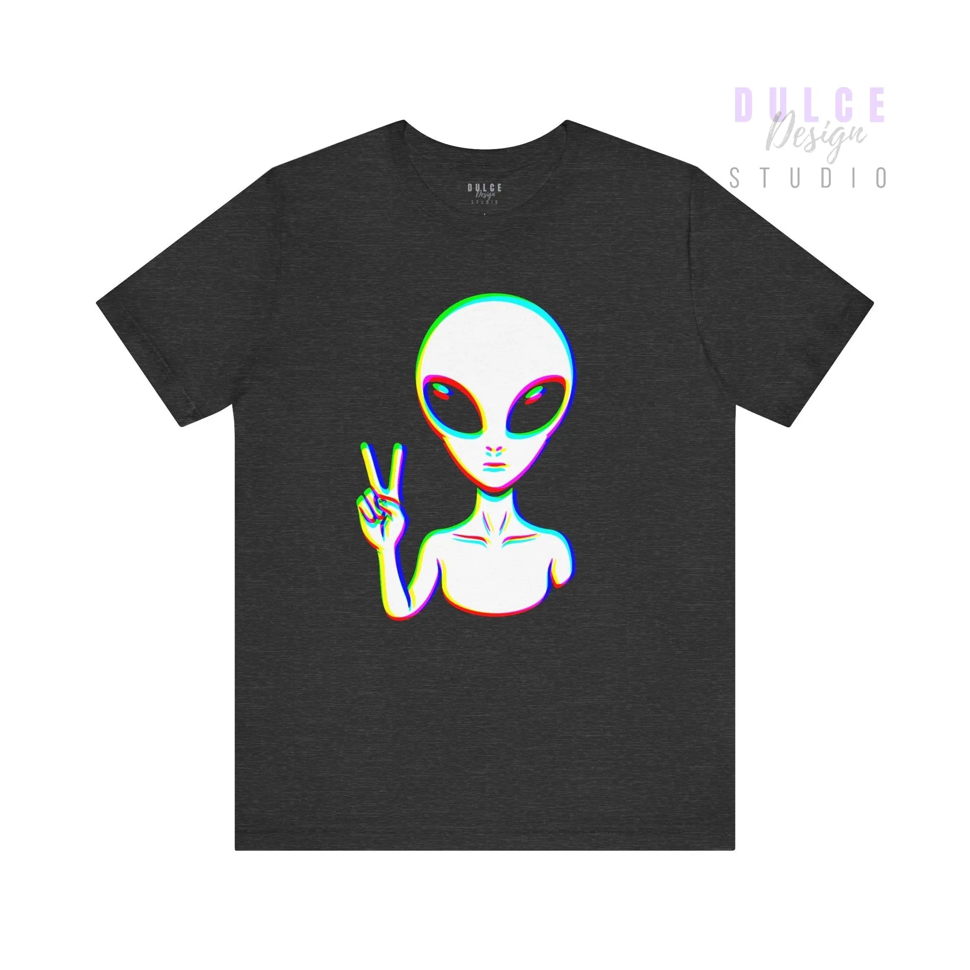 Glitch Alien T-Shirt — EDM Festival Rave Vibes - Dulce Design Studio