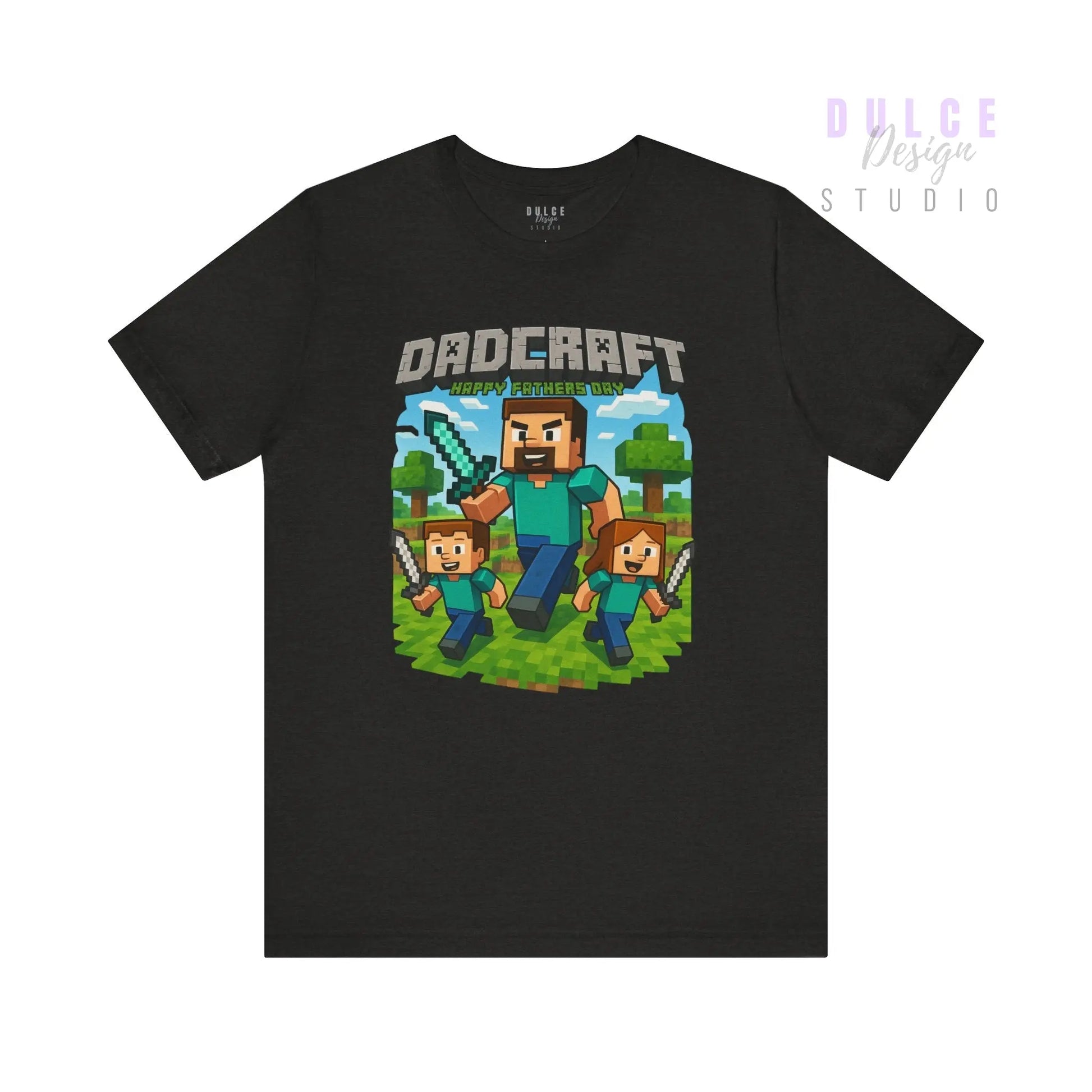 DadCraft Gamer Tee – White Gamer Dad Version - Dulce Design Studio
