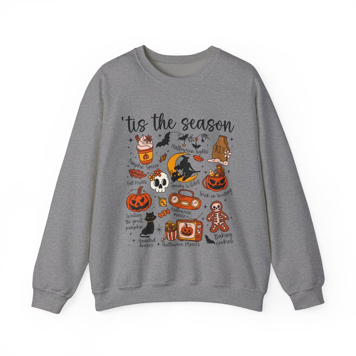 Halloween Doodles Sweatshirt – Cute & Cozy Fall Vibes