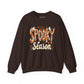 Spooky Season Sweatshirt – Fall Ghost Halloween Crewneck-  Dark Chocolate / 3XL- Dulce Design Studio