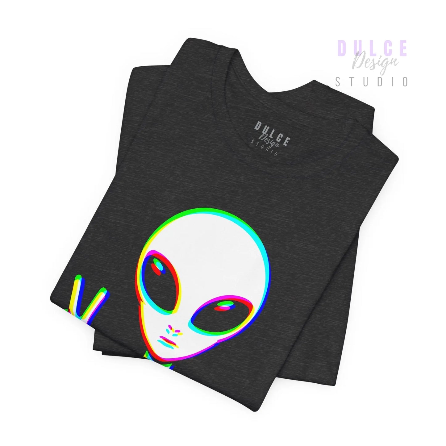 Glitch Alien T-Shirt — EDM Festival Rave Vibes - Dulce Design Studio