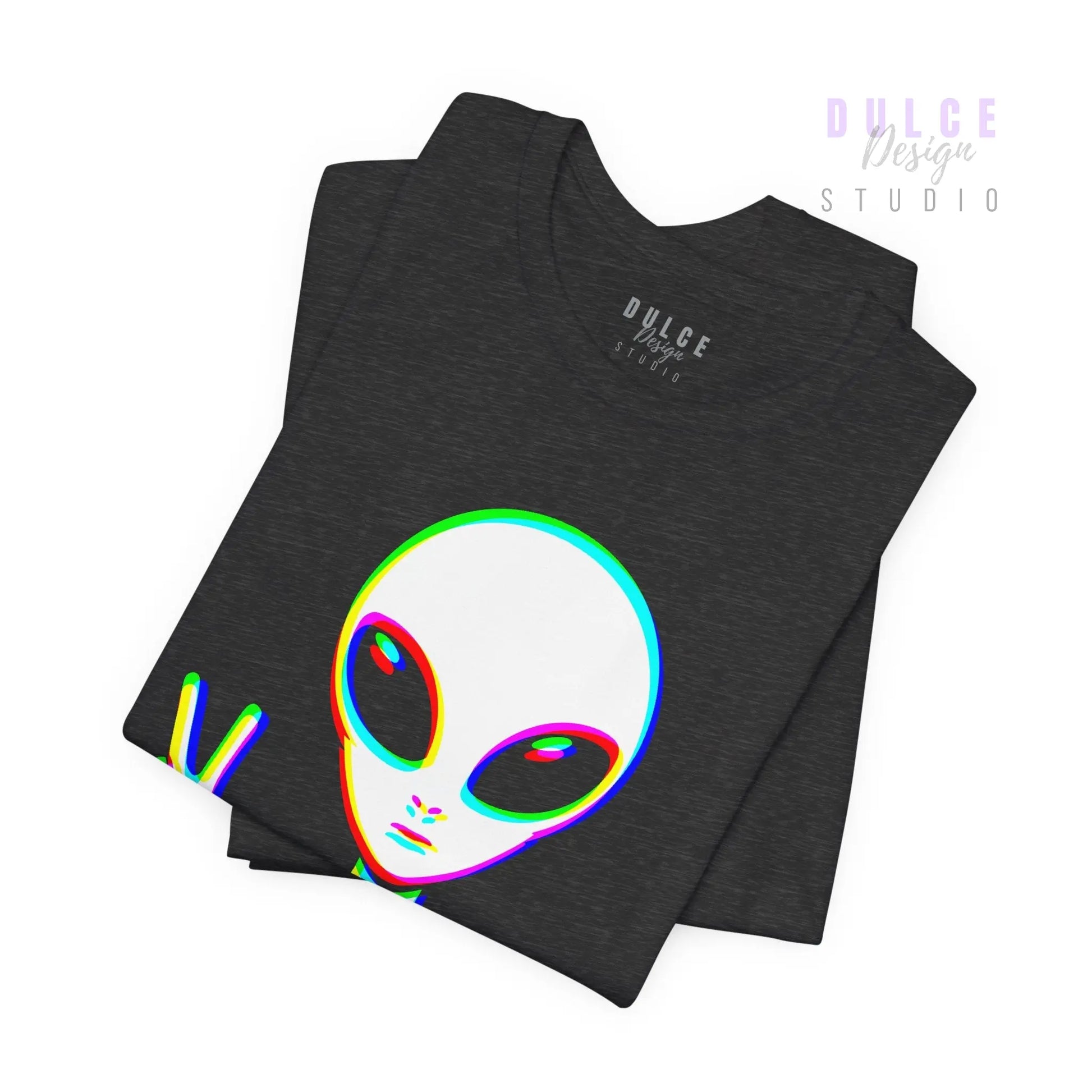 Glitch Alien T-Shirt — EDM Festival Rave Vibes - Dulce Design Studio