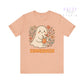 Summerween Ghost T-Shirt – Vintage Style Floral Halloween Tee -  Heather Peach / 3XL Dulce Design Studio