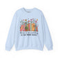 Book Lover Sweatshirt – Too Many Books Floral Reading Crewneck-  3XL / Light Blue- Dulce Design Studio