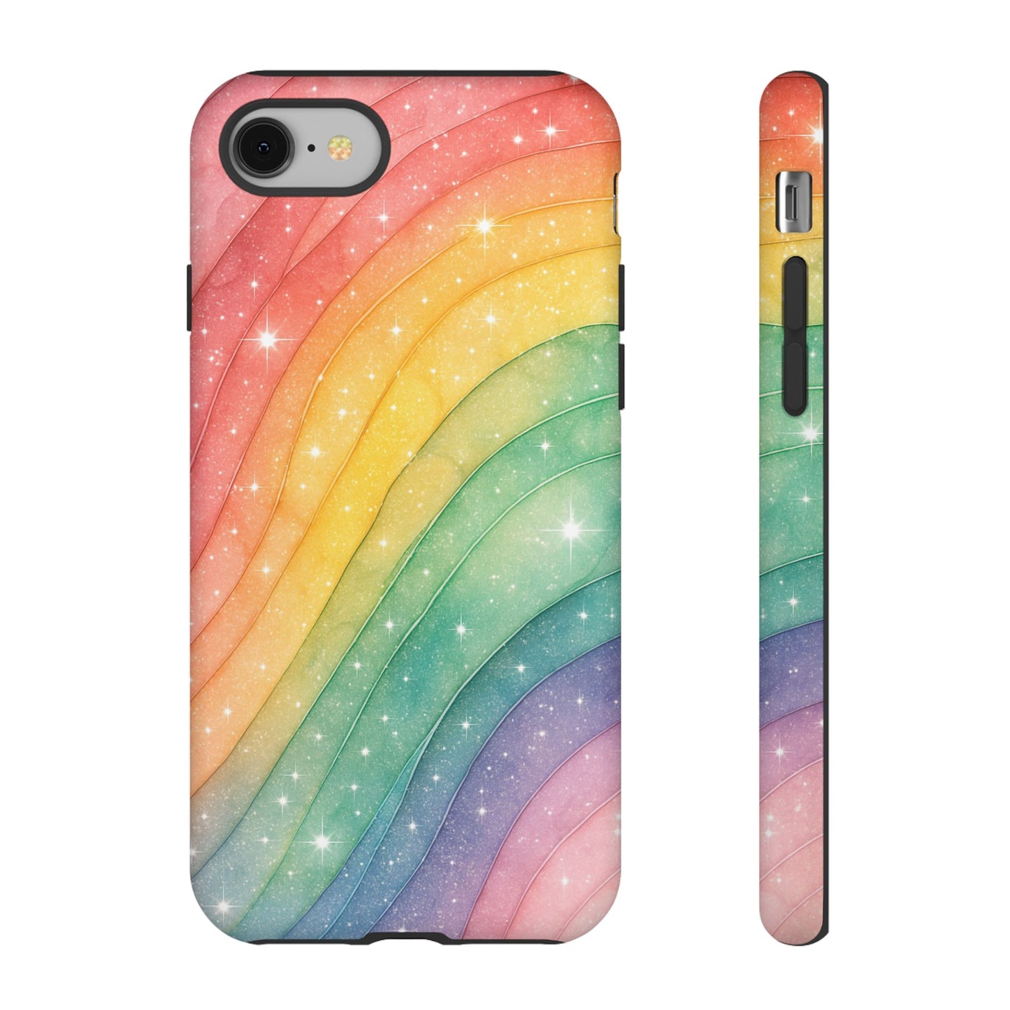 Rainbow Drift Phone Case – Pastel Wave Tough Case