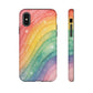 Rainbow Drift Phone Case – Pastel Wave Tough Case