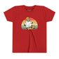 SKATEBOARDING GHOST HALLOWEEN UNISEX YOUTH TEE - COOL & SPOOKY T-SHIRT FOR KIDS-  Red / XL- Dulce Design Studio
