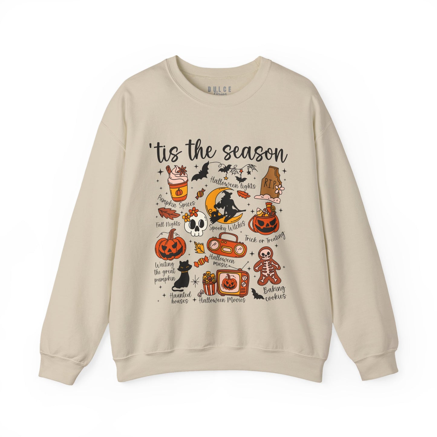 Halloween Doodles Sweatshirt – Cute & Cozy Fall Vibes