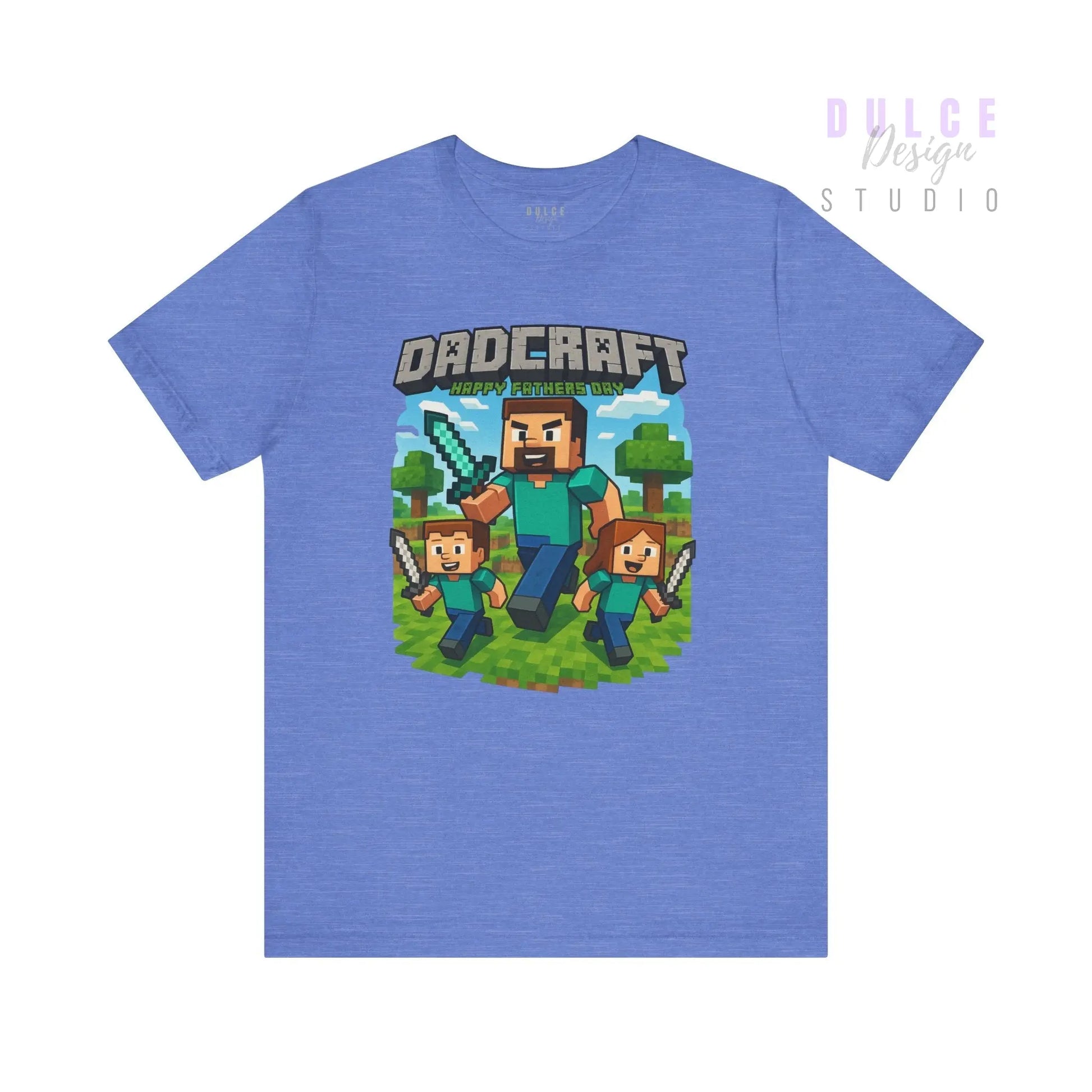 DadCraft Gamer Tee – White Gamer Dad Version - Dulce Design Studio